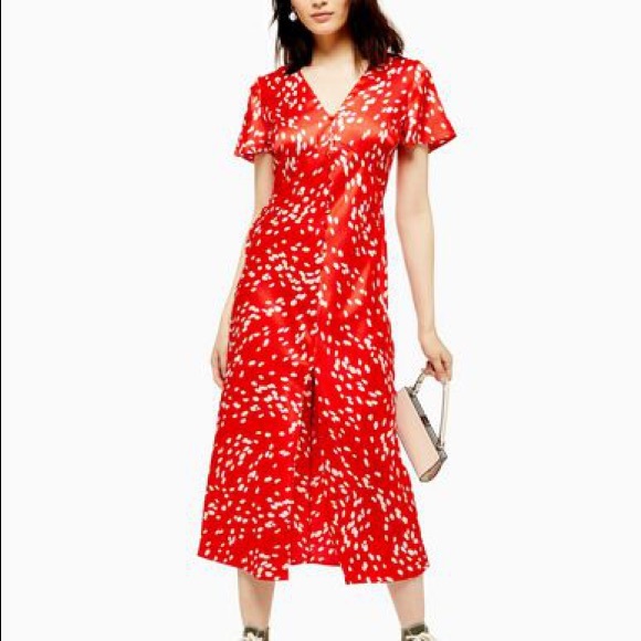 Top Shop red and white dress - Picture 3 of 6